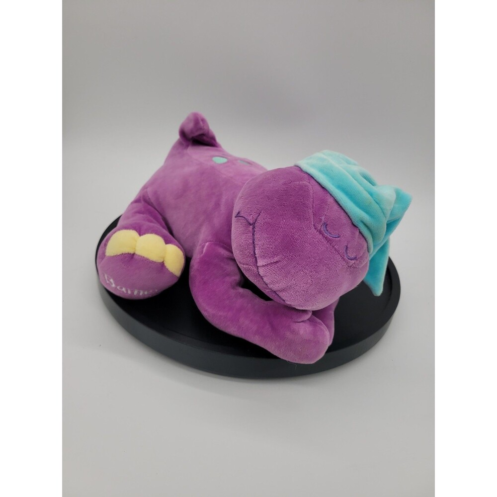 Vintage Sleeping Barney For Baby Dinosaur Plush Lullaby I Love You 2000 Lyons